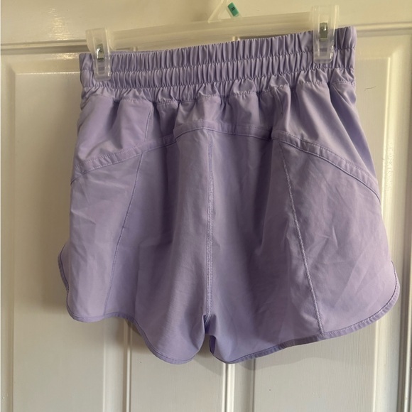 Size 8 Lululemon Lilac Smoke Track That High-Rise 3" Lined Short.  In EUC! - Picture 3 of 4